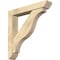 Ekena Millwork Funston Slat Rough Sawn Bracket w/ Offset Brace, Douglas Fir, 6"W x 34"D x 34"H BKT0604X34X34FST06RDF - alternate 1